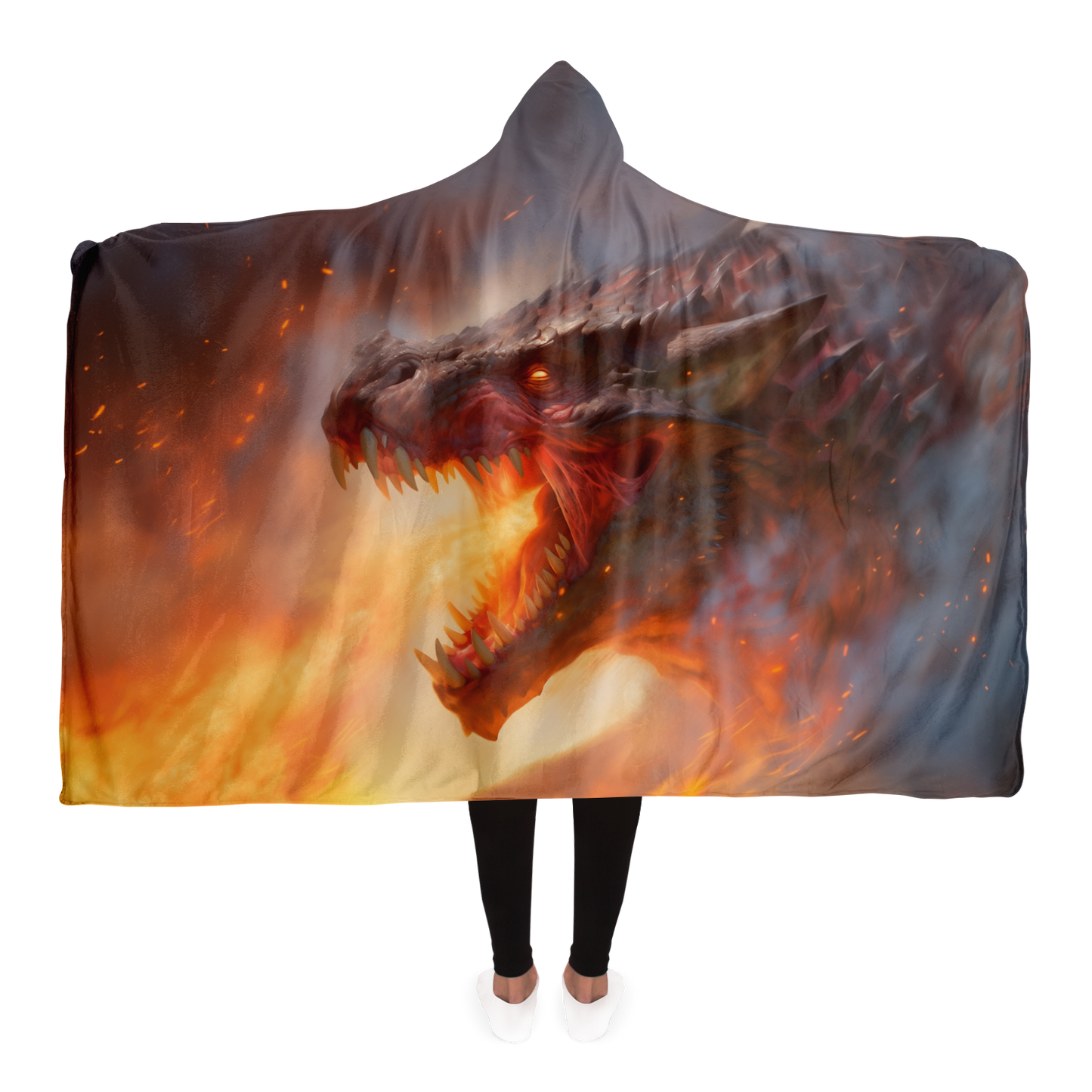 I Am Fire Hooded Blanket