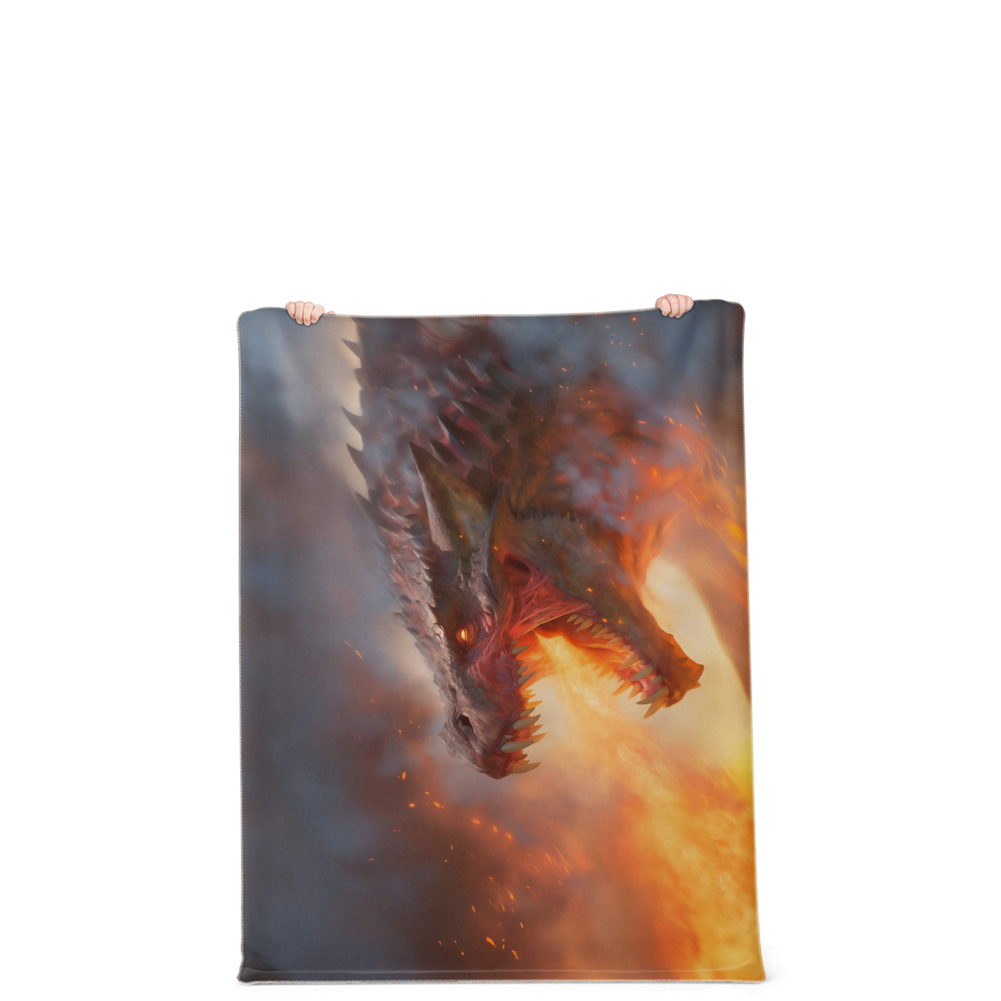 I Am Fire Premium Microfleece Blanket