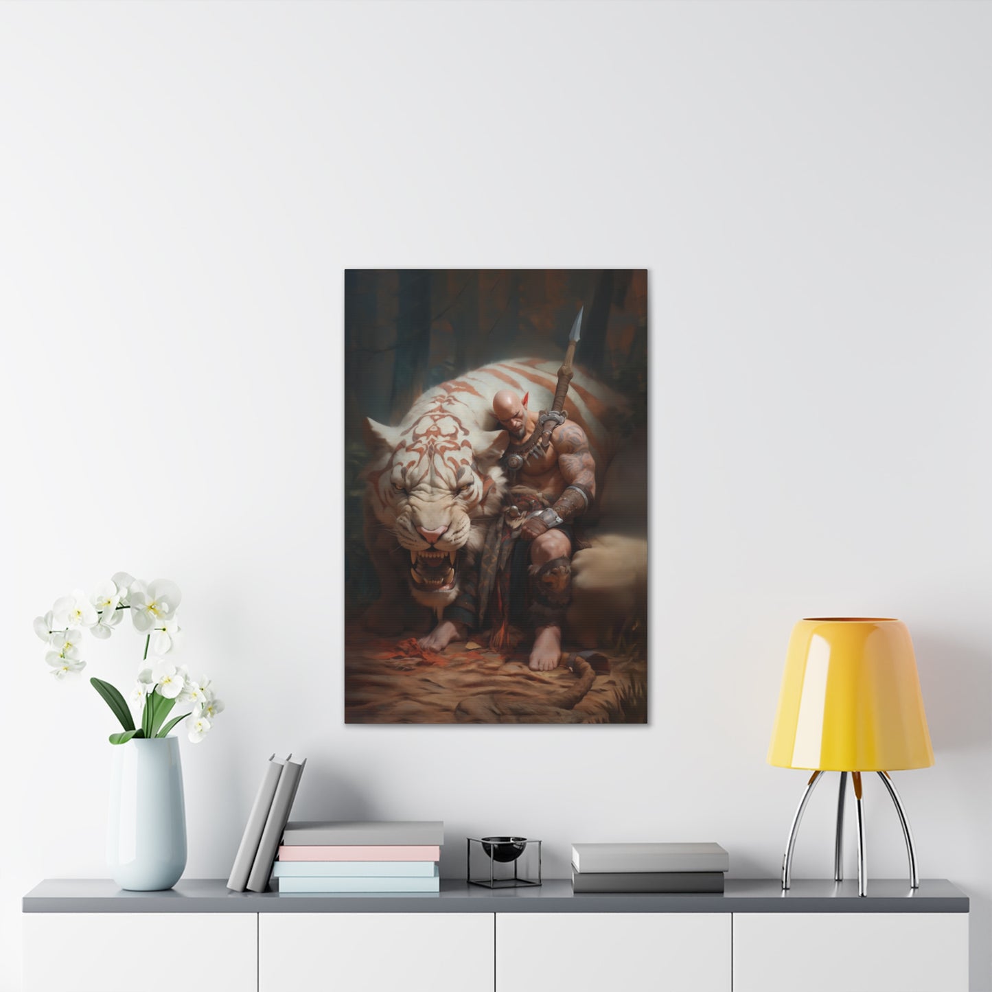 "Tiger Scout" Canvas Stretched, 0.75" - Print