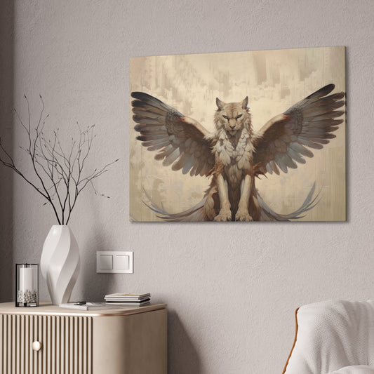 "Winged Wildcat"  Canvas Stretched, 0.75" - Print