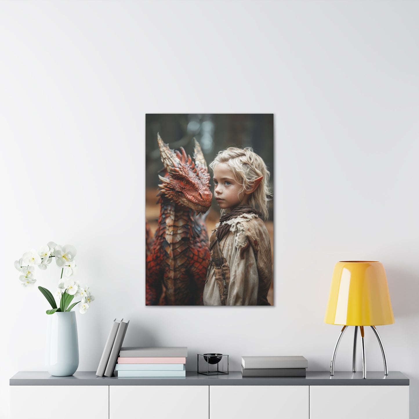 "Dragon Rider In Training" Canvas Stretched, 0.75" - Print