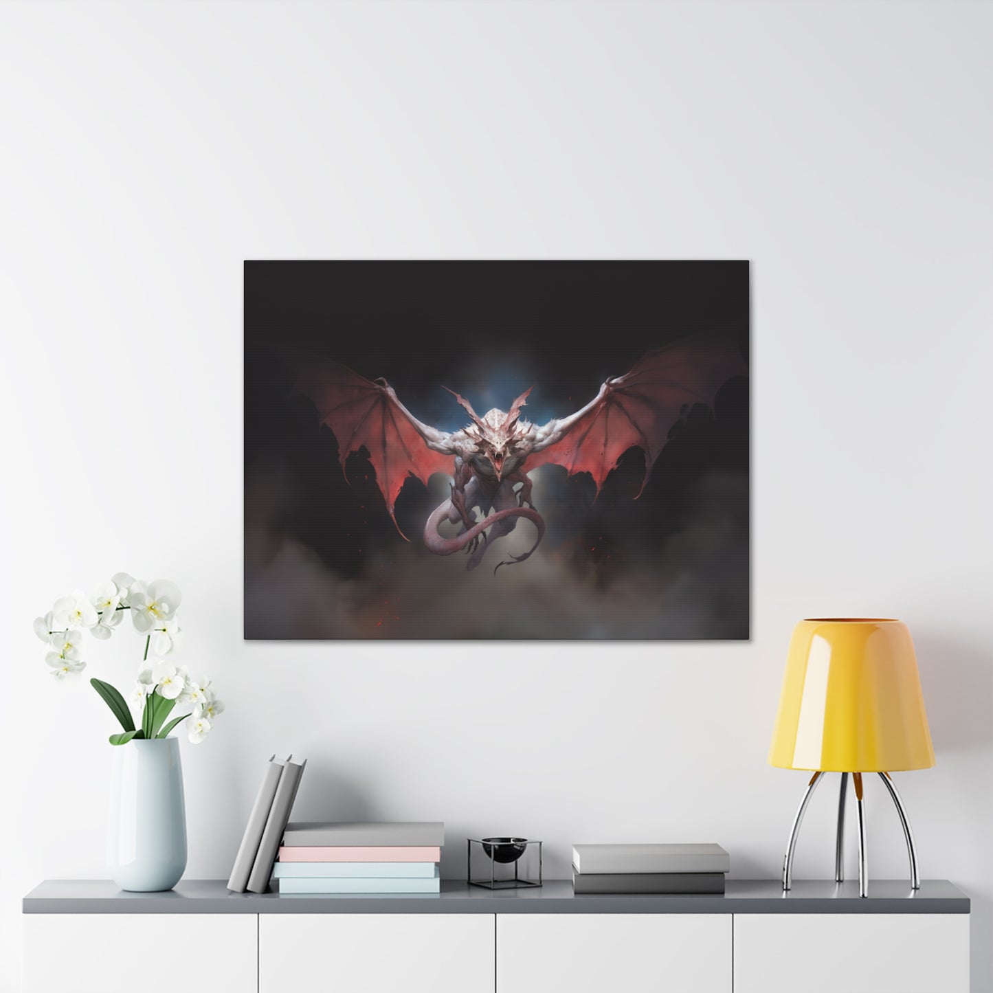 "Winged Nightmare"  Canvas Stretched, 0.75" - Print