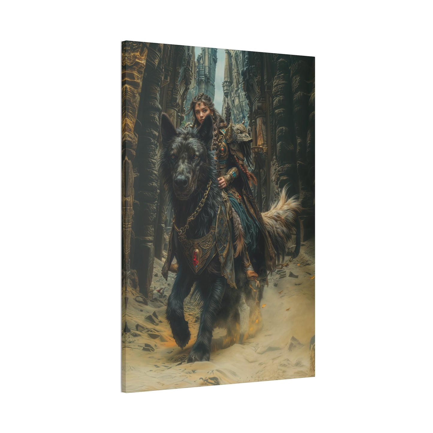 "Midnight Rider " Canvas Stretched, 0.75" - Print