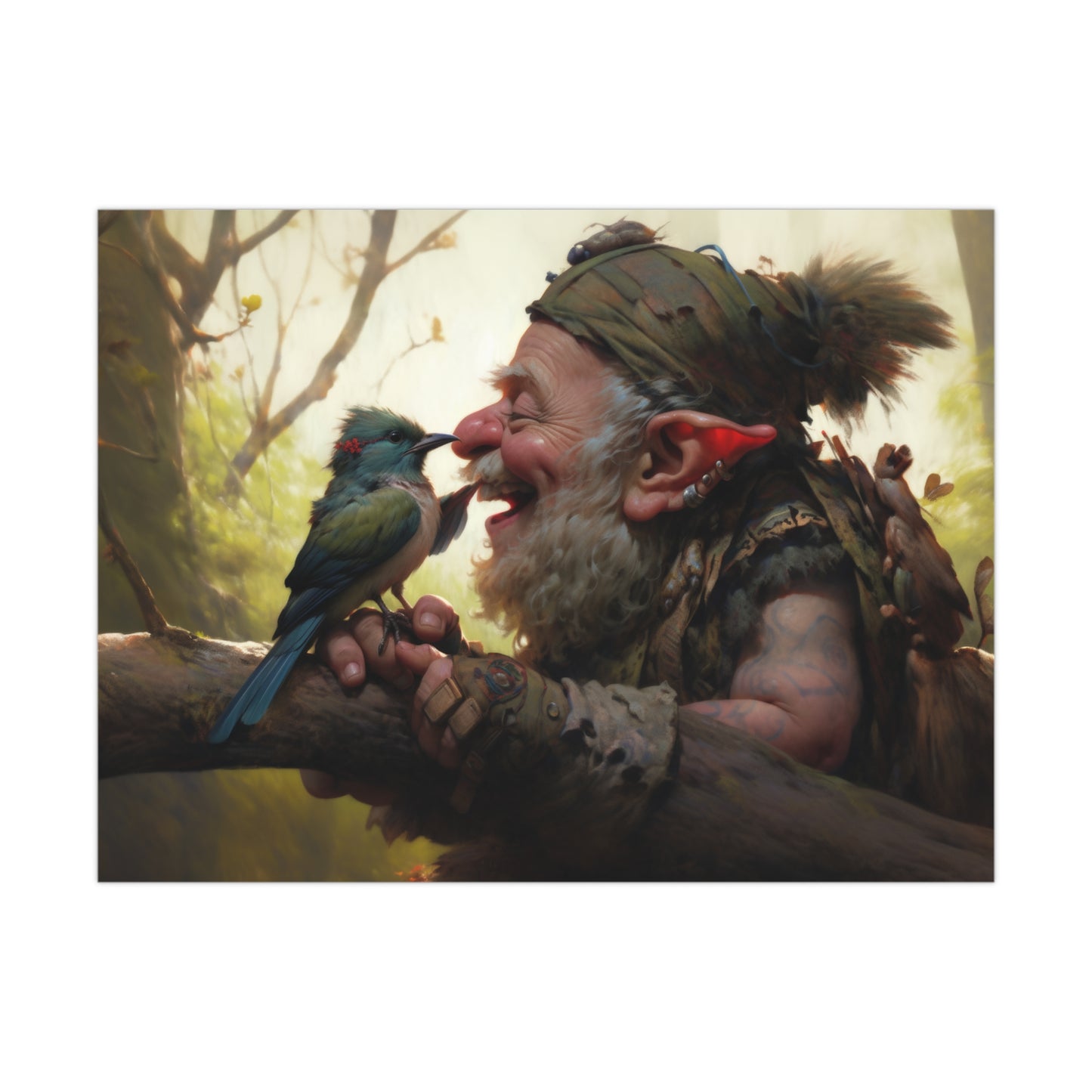 "Feathered Jester" Poster - Print