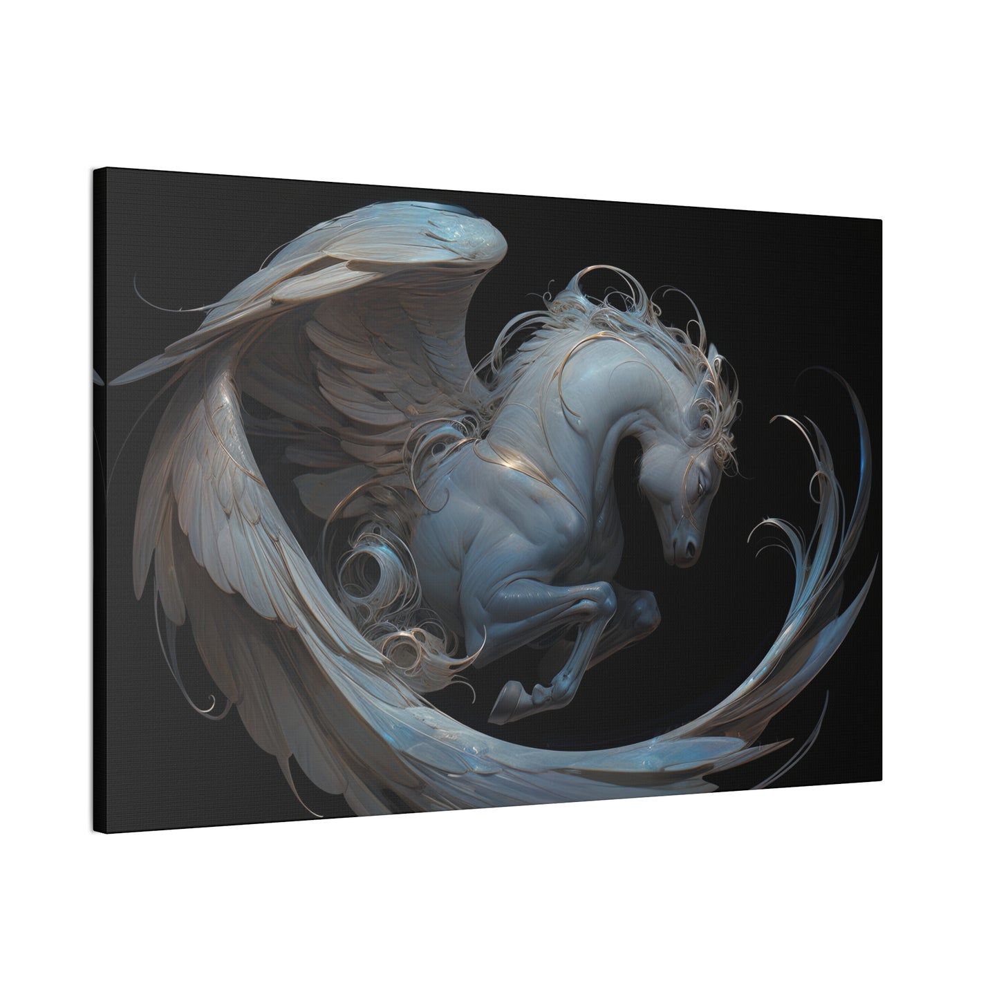 "Silk Pegasus"  Canvas Stretched, 0.75" - Print