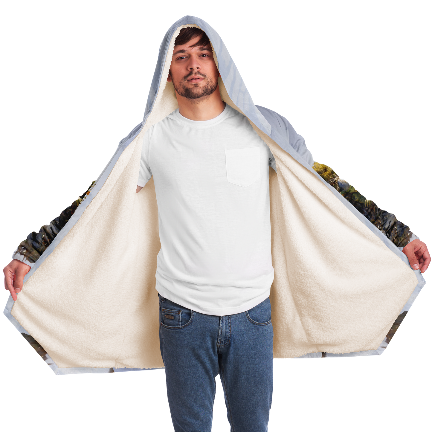 Floating Gardens Escape Microfleece Cloak