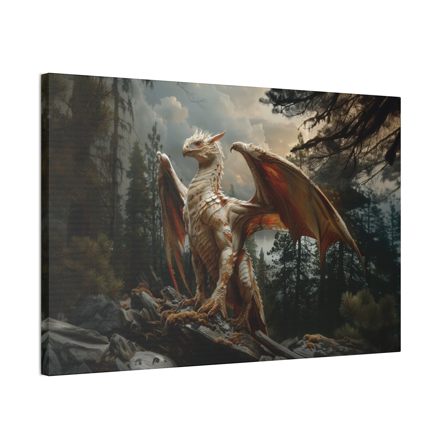 "Forest Drake"  Canvas Stretched, 0.75" - Print