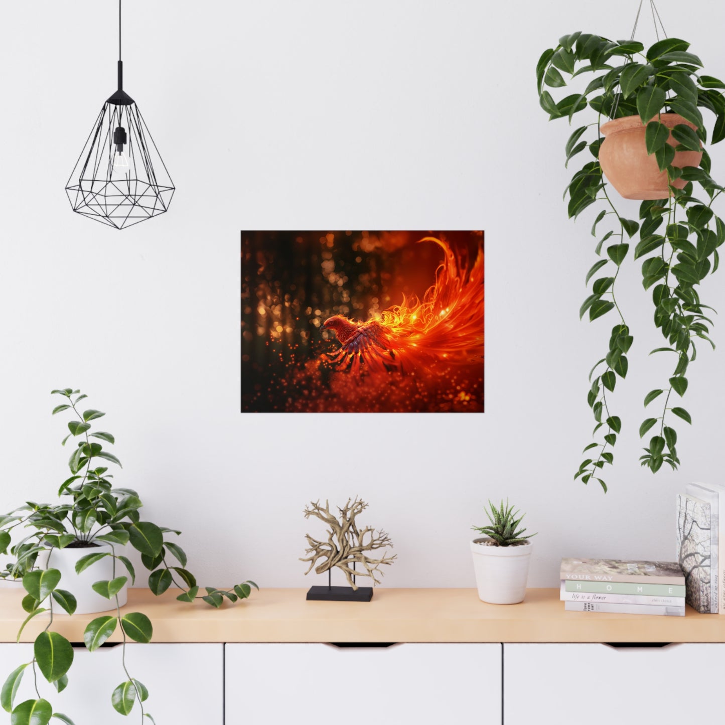 "Blazing Grace Phoenix" Poster - Print