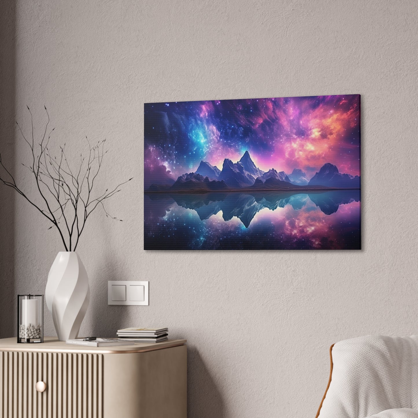 "Space Holiday"  Canvas Stretched, 0.75" - Print