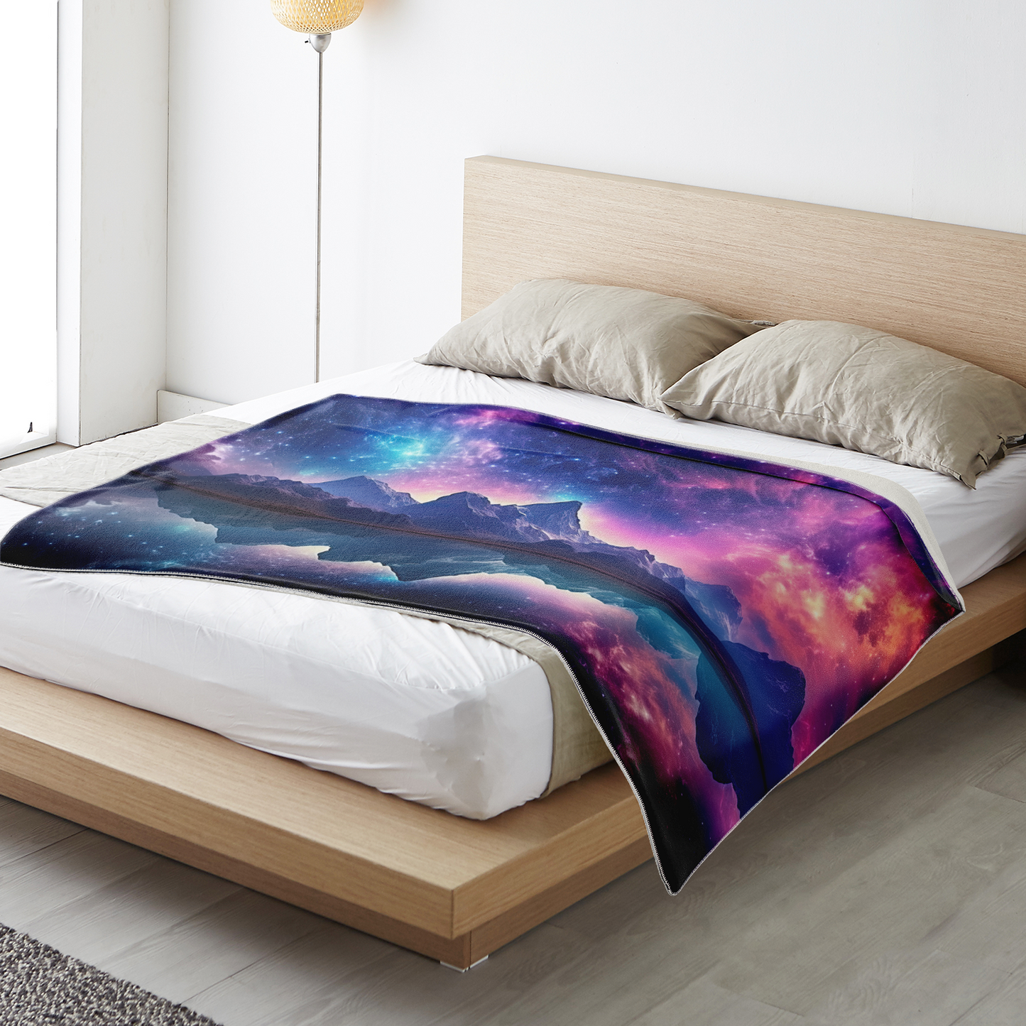 Space Holiday Premium Microfleece Blanket