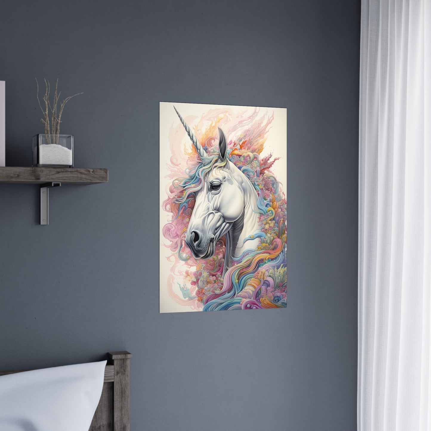 "Fluro Unicorn" Poster - Print