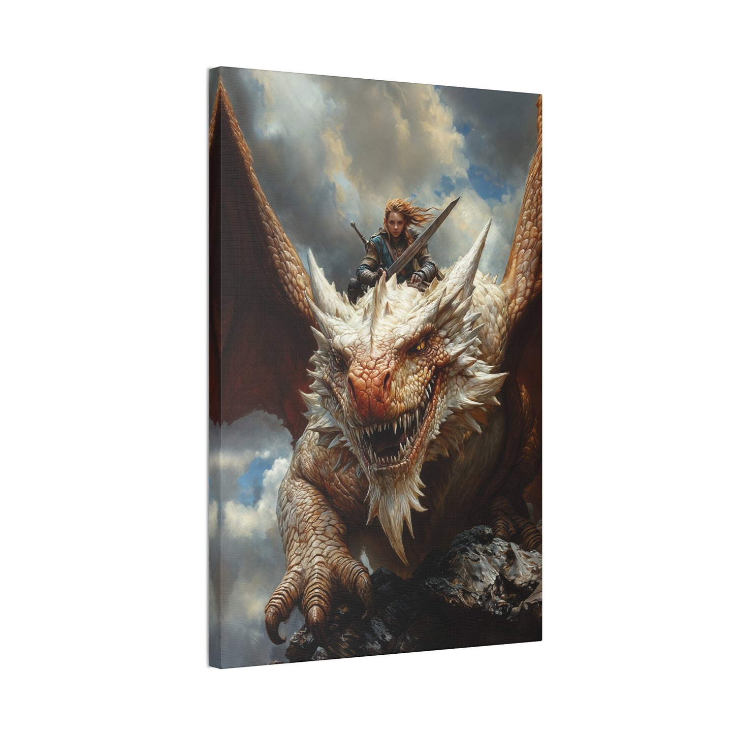 "Skyborn Fury" Canvas Stretched, 0.75" - Print