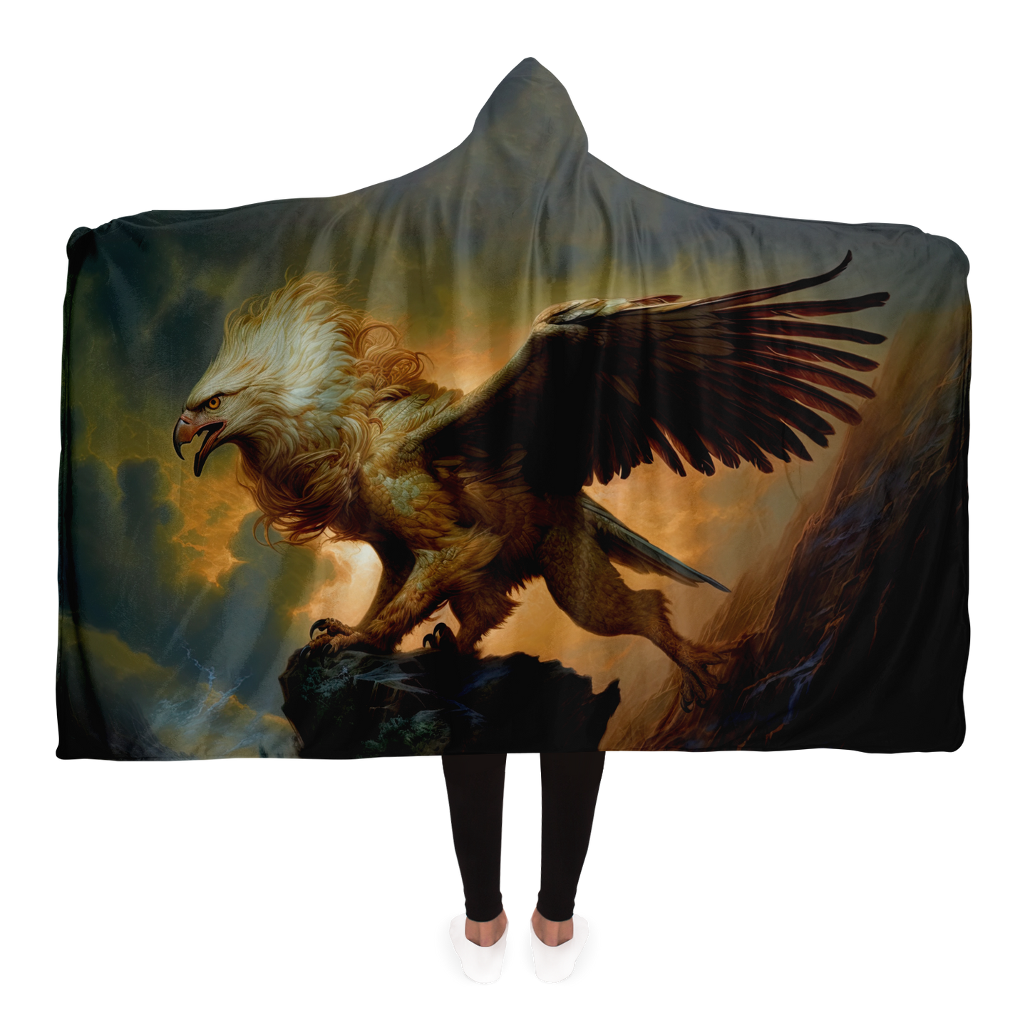 Stalking Griffon Hooded Blanket