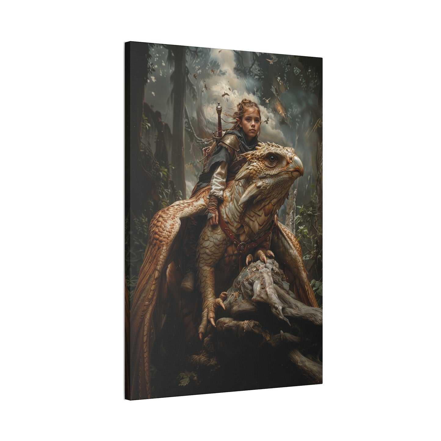 "Griffins Guardian" Canvas Stretched, 0.75" - Print