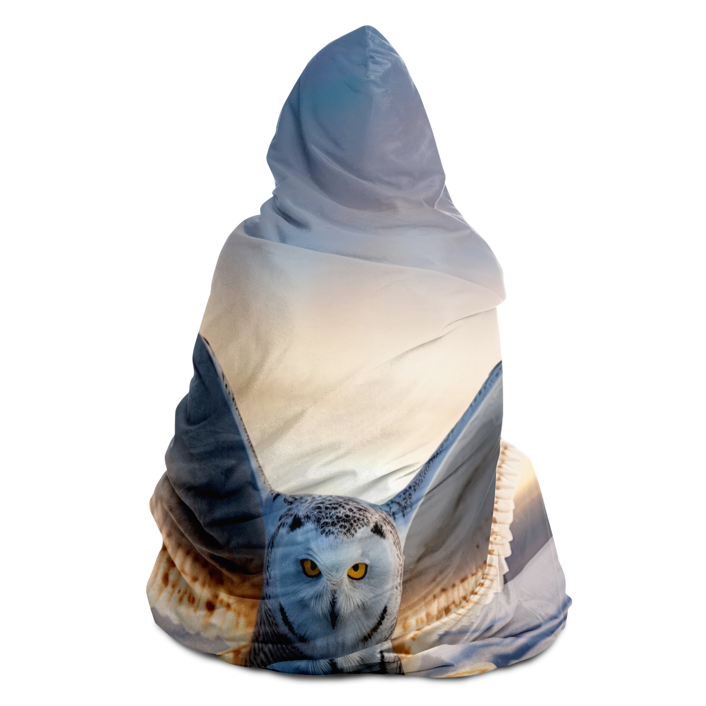 Snow Owl Hooded Blanket