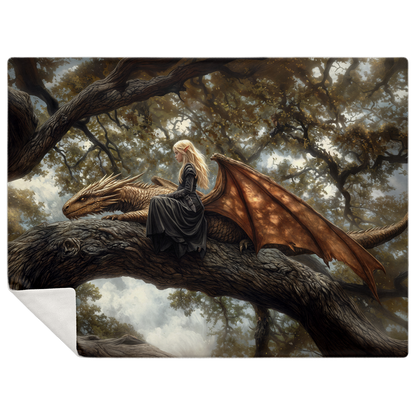 Rest Between Realms Premium Microfleece Blanket