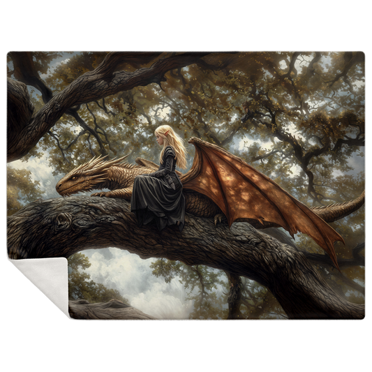 Rest Between Realms Premium Microfleece Blanket