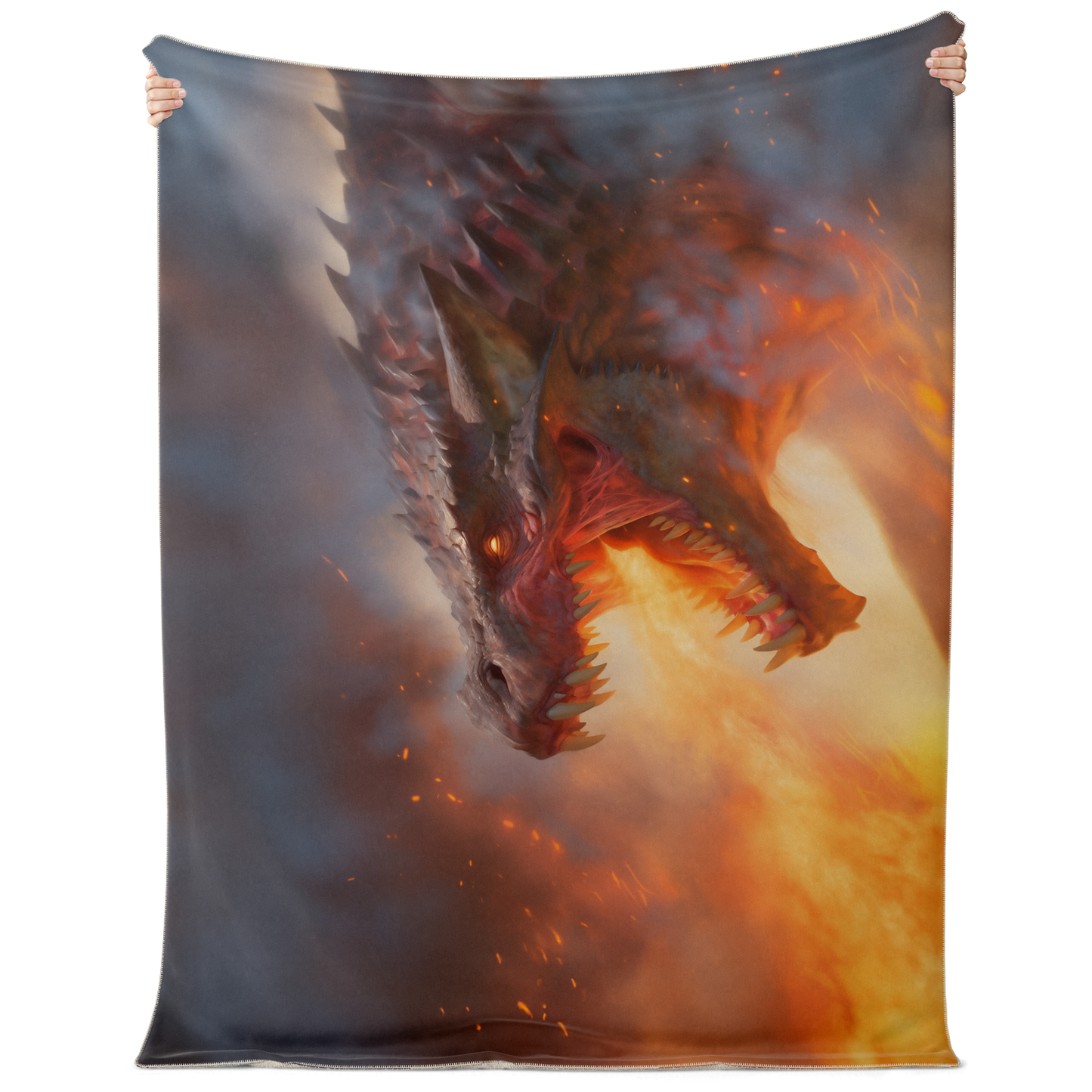 I Am Fire Premium Microfleece Blanket