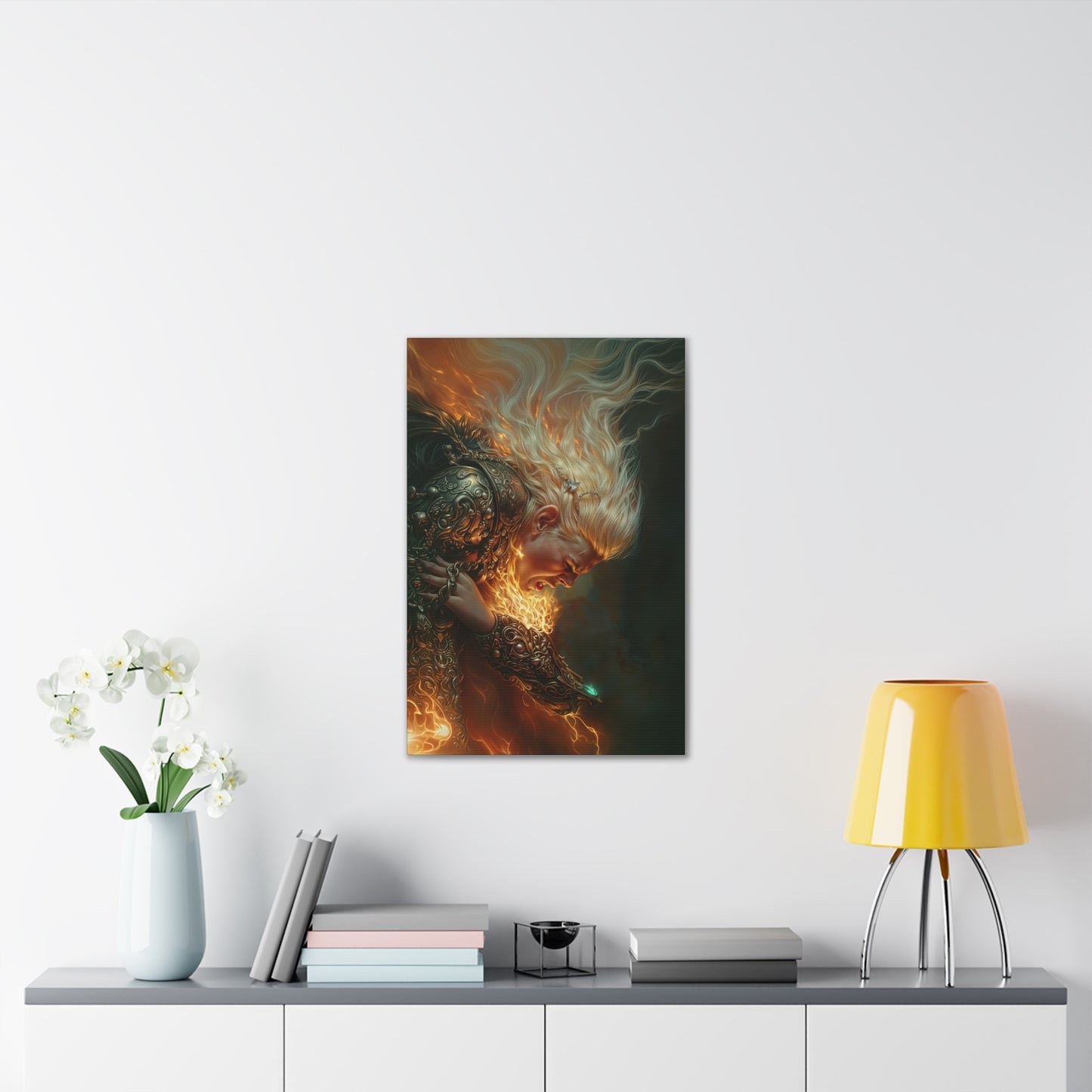 "Fiery Choices" Canvas Stretched, 0.75" - Print