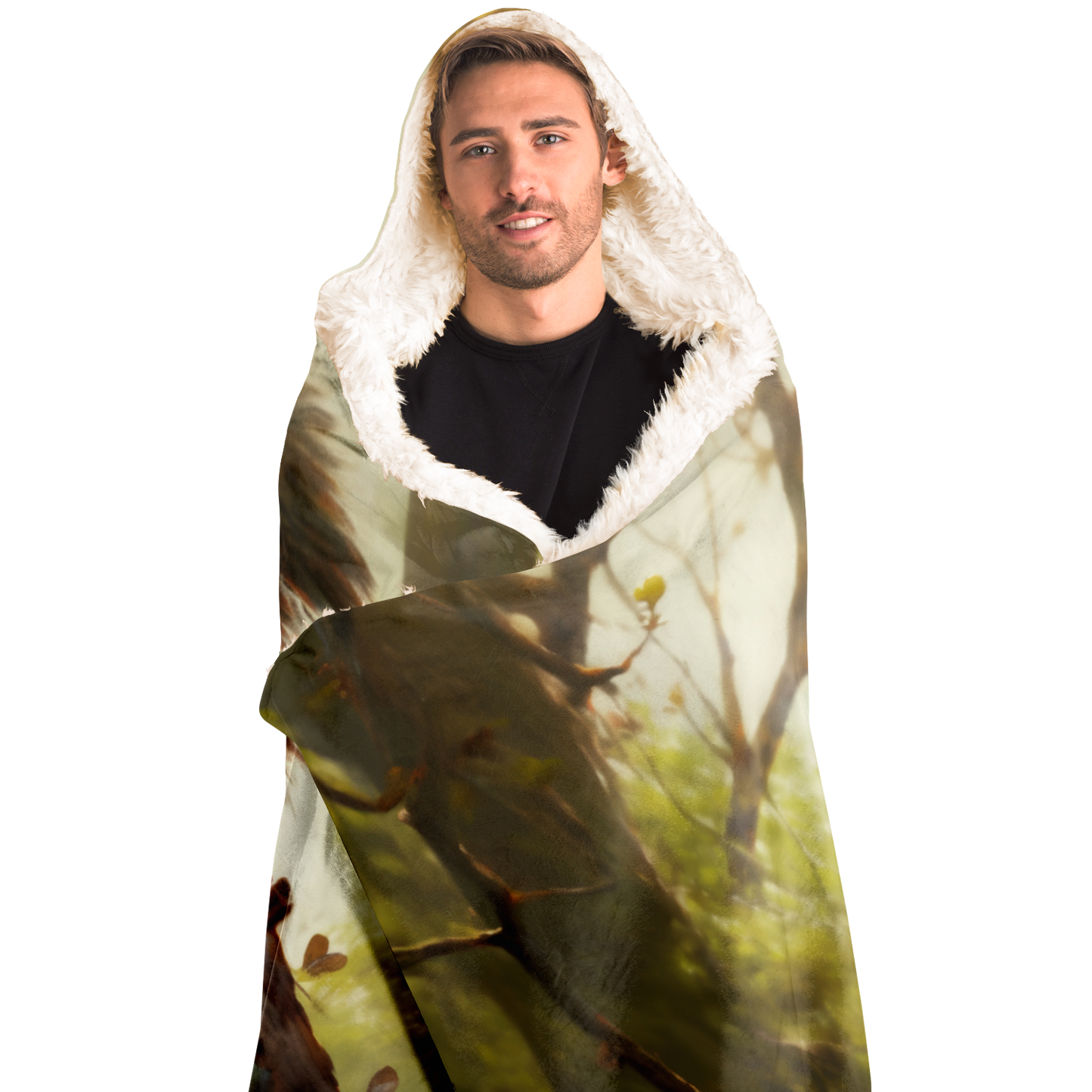 Feathered Jester Hooded Blanket