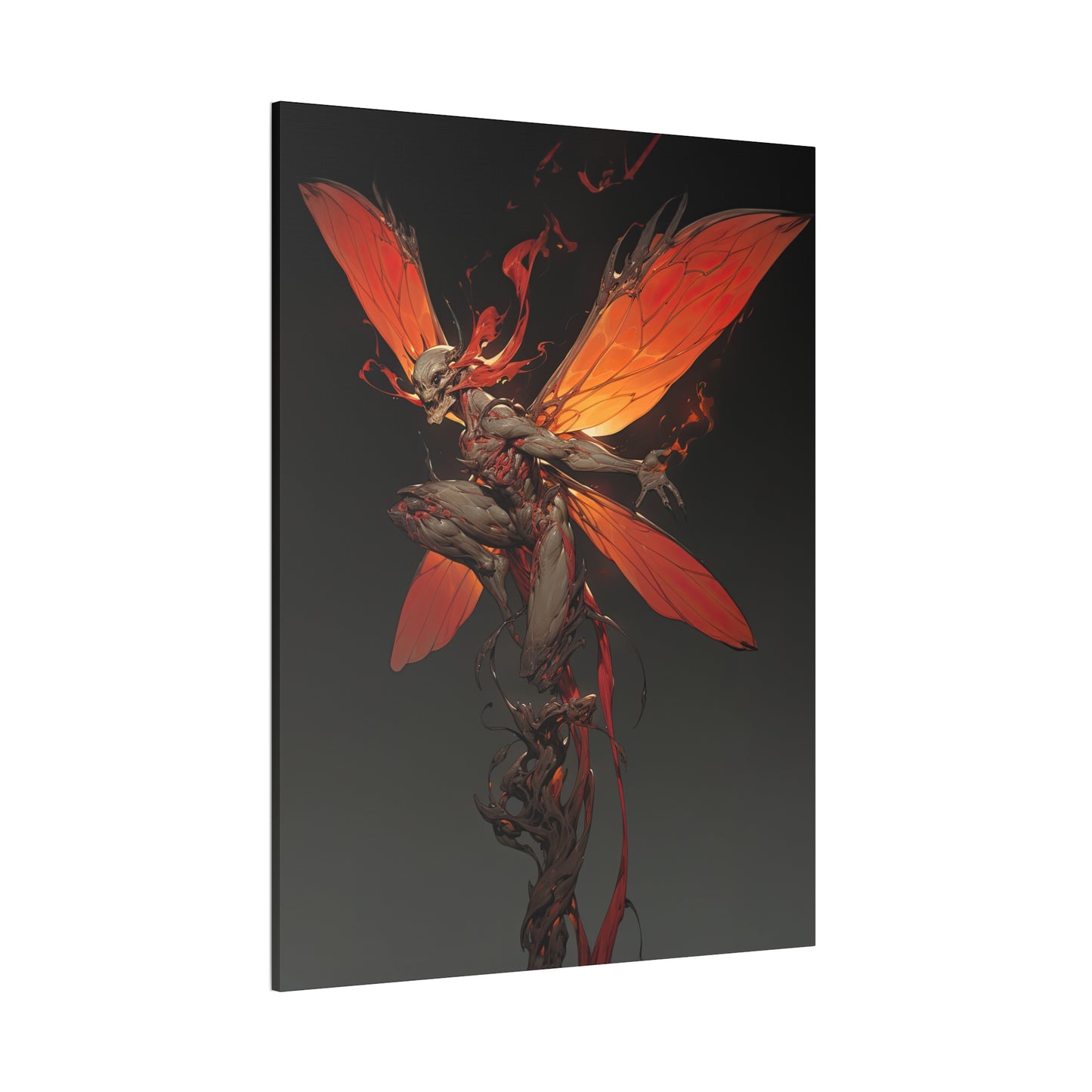 "Flaming Dragonspryte" Canvas Stretched, 0.75" - Print