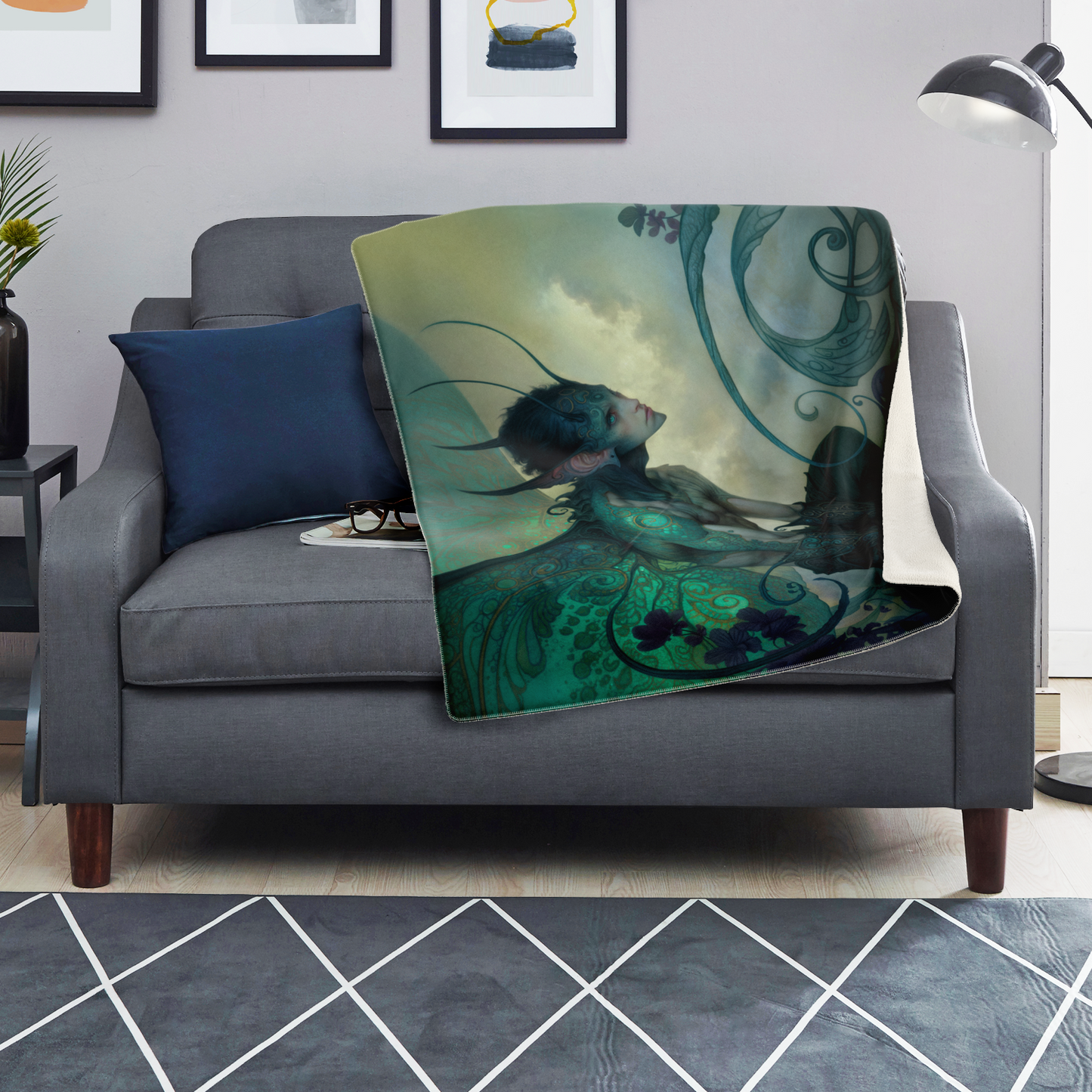 Silent Eyes Premium Microfleece Blanket