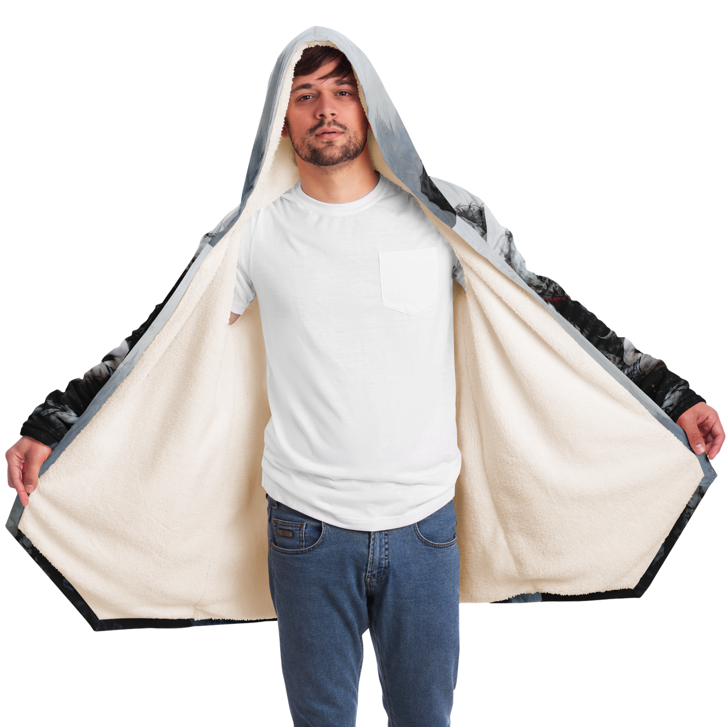 Horned Protector Microfleece Cloak