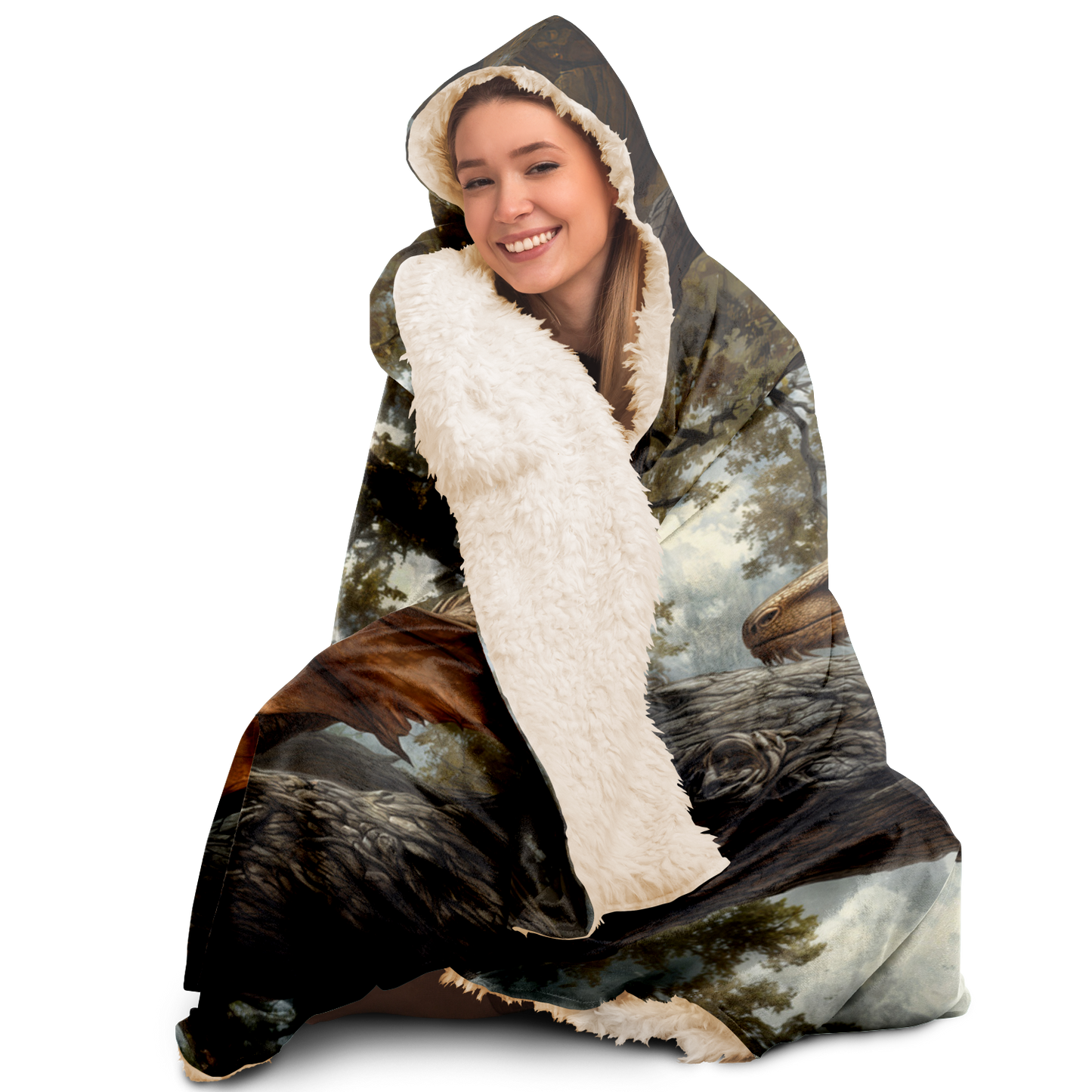 Rest Between Realms Hooded Blanket