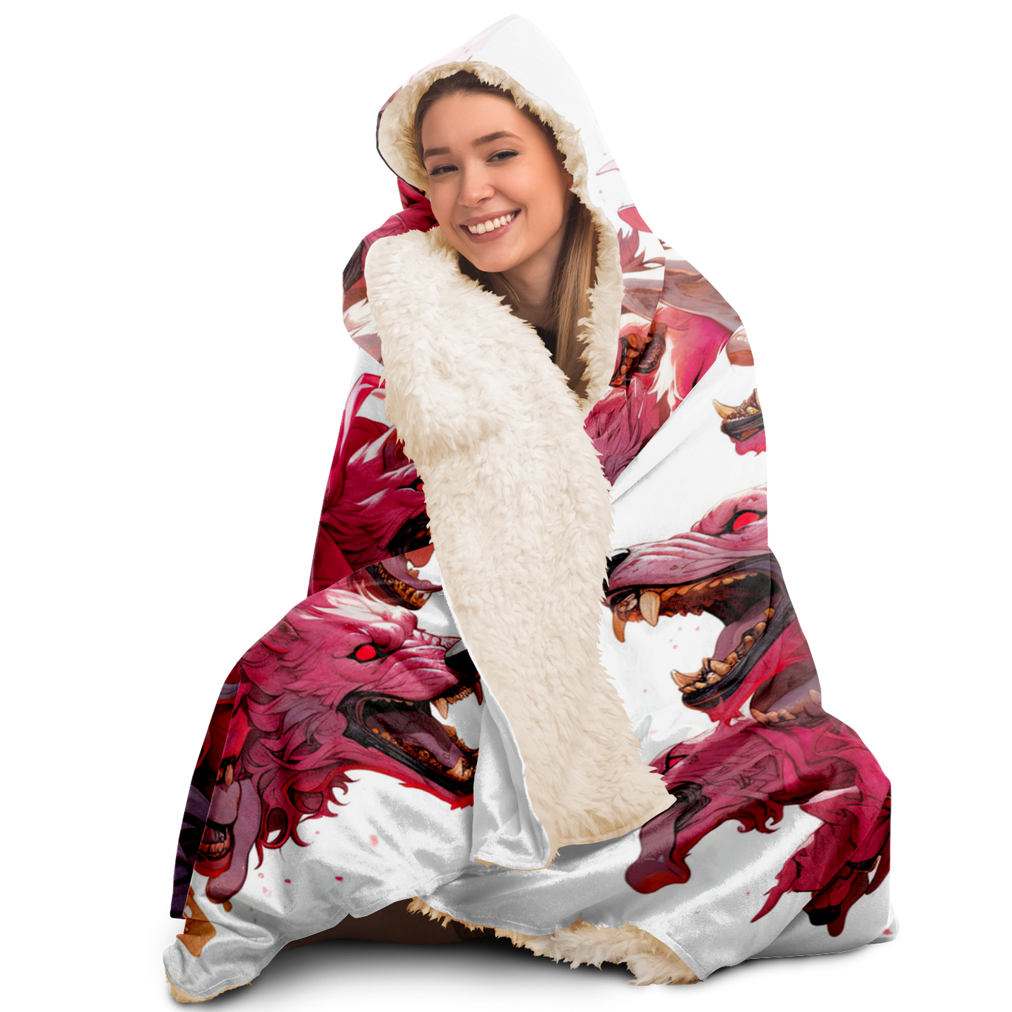 Wolf Storm Hooded Blanket