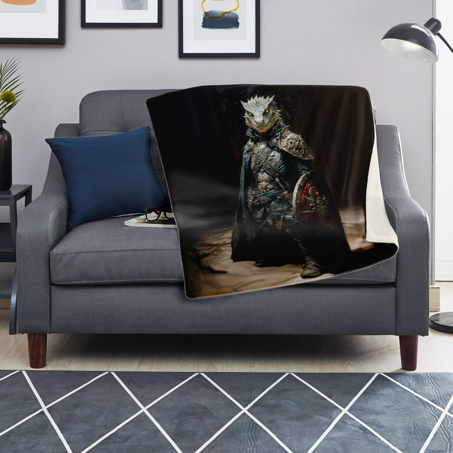 Captain Of The Crooked Vanguard Premium Microfleece Blanket