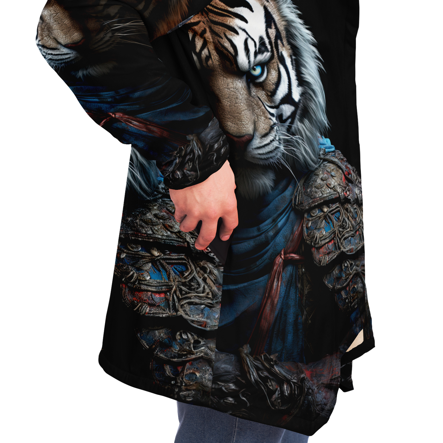 Tiger Samurai Microfleece Cloak