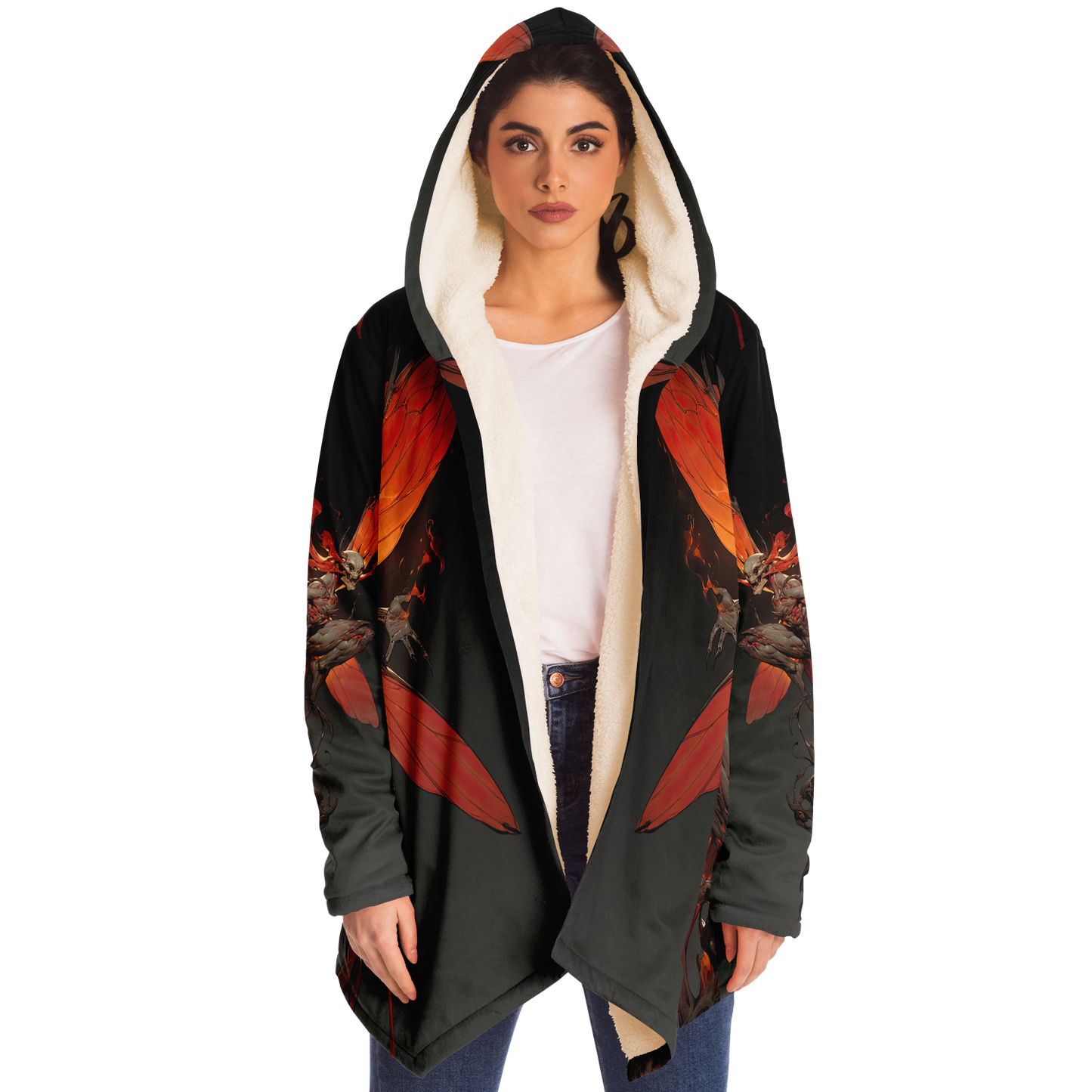 Flaming Dragonspryte Microfleece Cloak