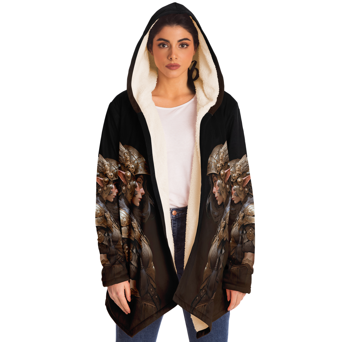 Feather Fae Soldier Microfleece Cloak