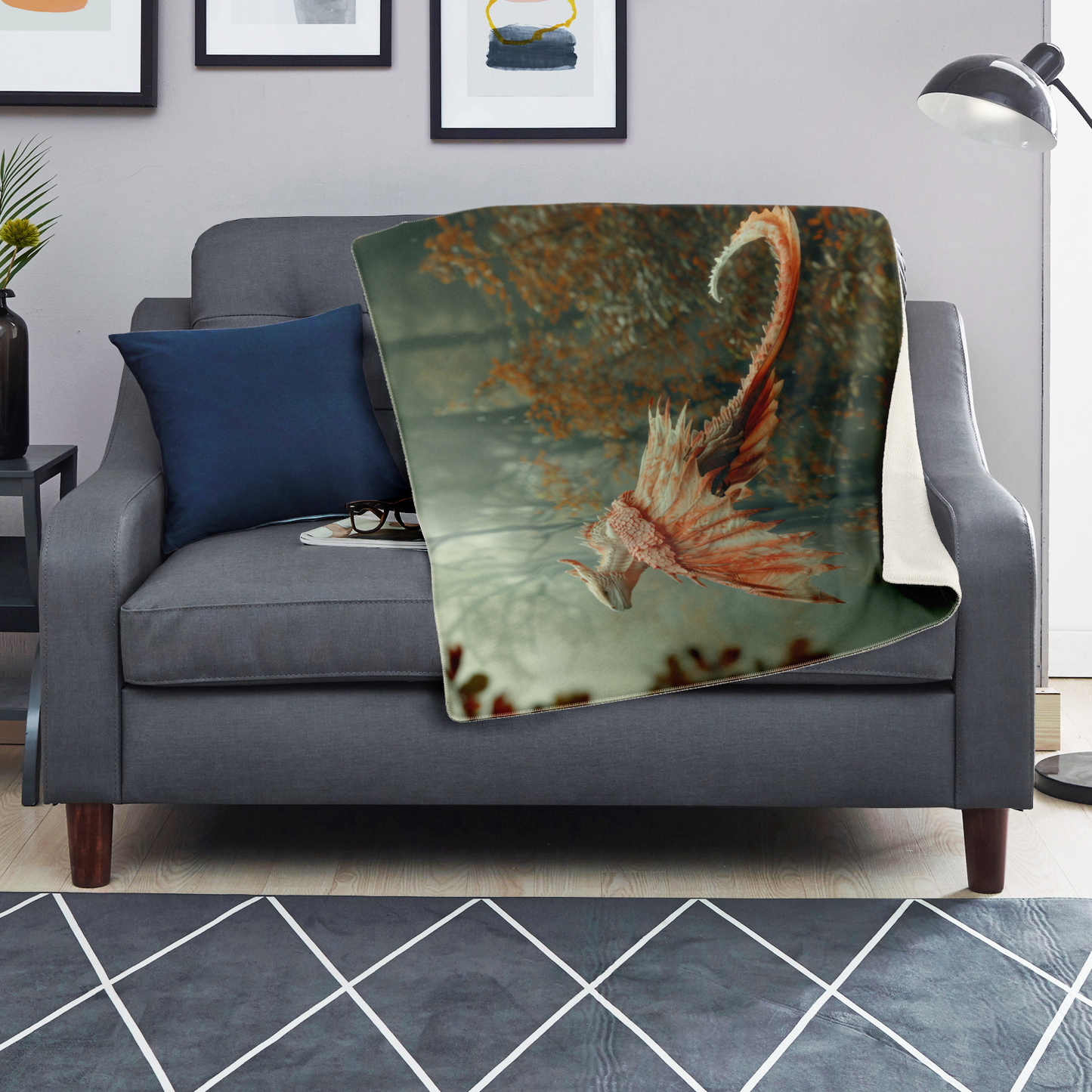 Dragons Flight Premium Microfleece Blanket