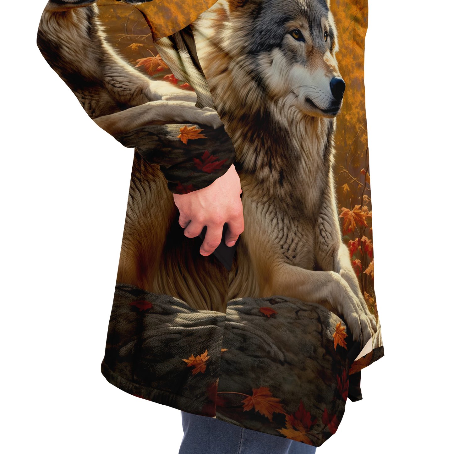 Watcher Wolf Microfleece Cloak