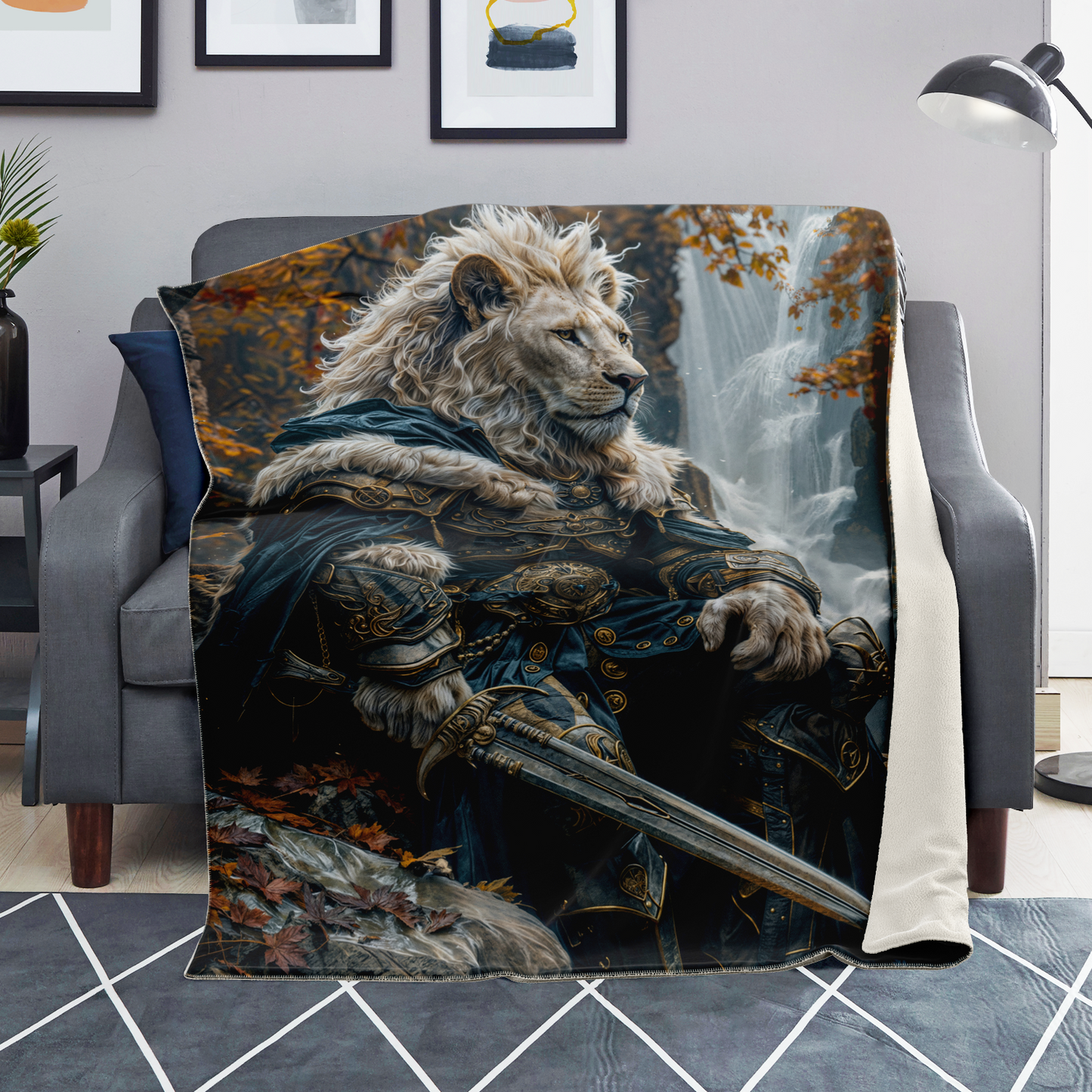 Lionhearts Mourning Premium Microfleece Blanket