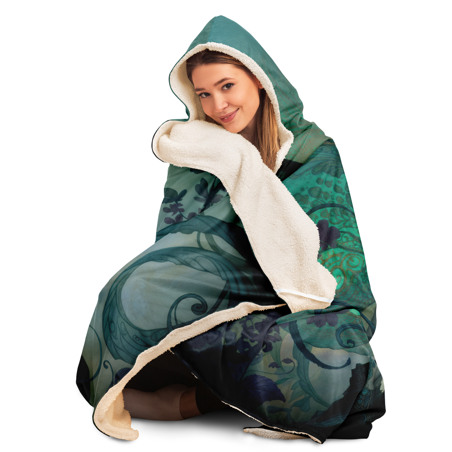 Silent Eyes Hooded Blanket