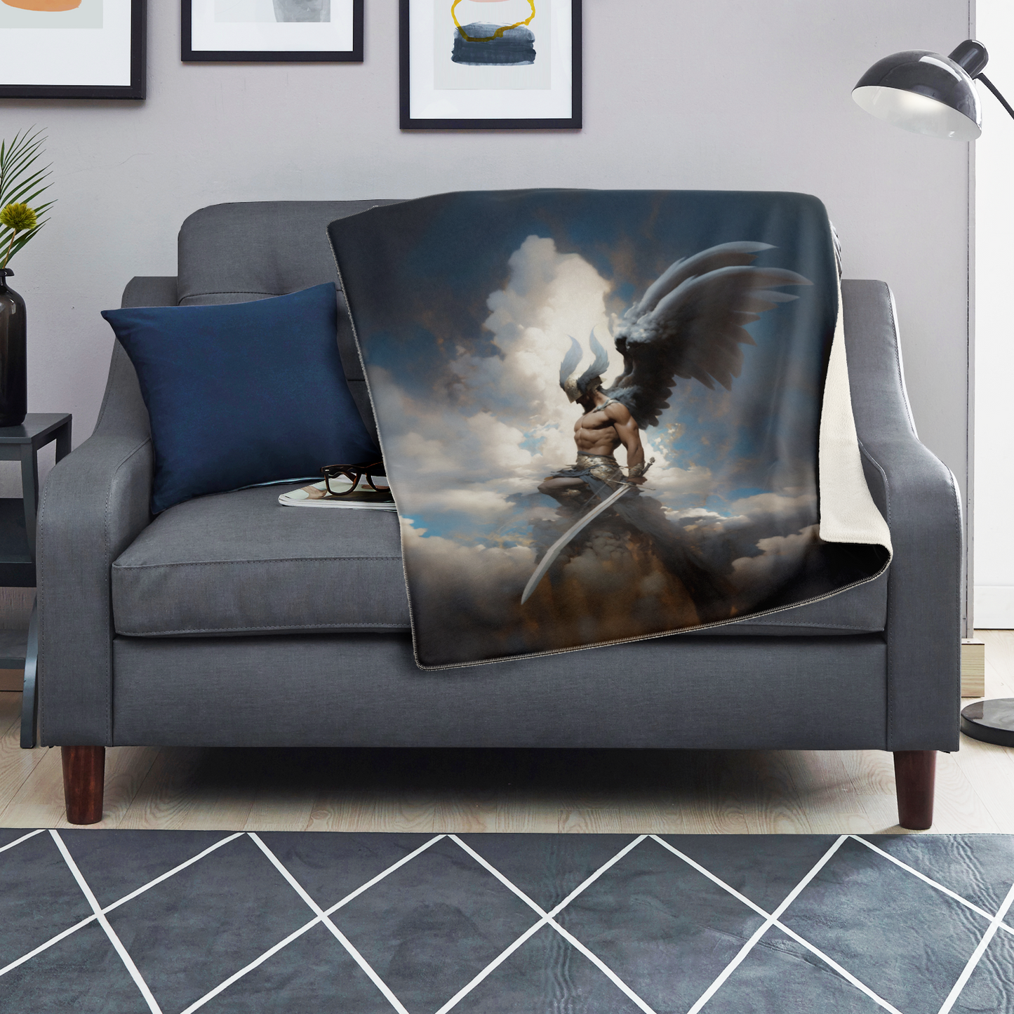 Celestial Judge Premium Microfleece Blanket