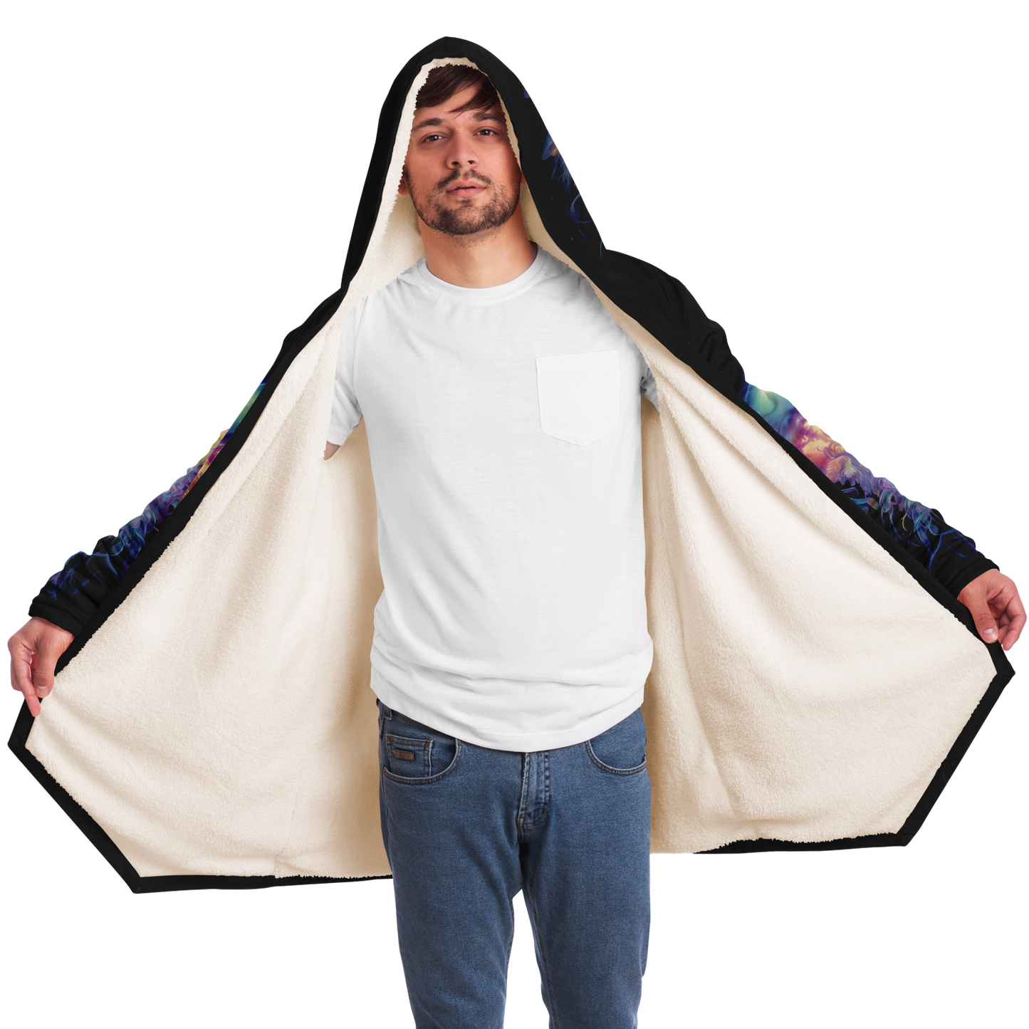 Space Jellyfish Microfleece Cloak