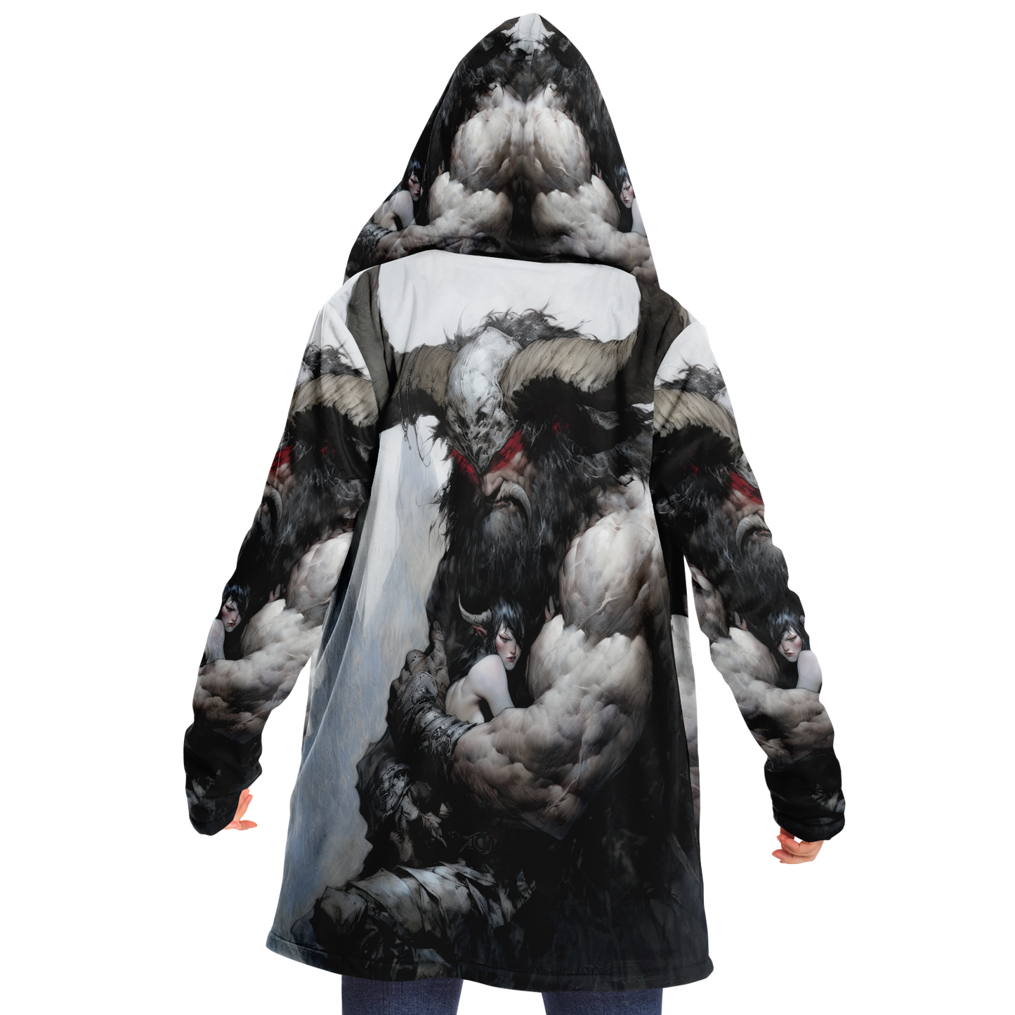 Horned Protector Microfleece Cloak