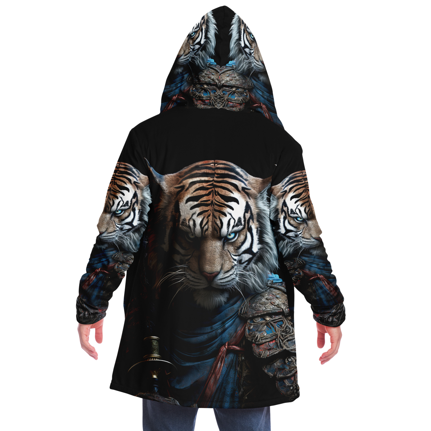 Tiger Samurai Microfleece Cloak