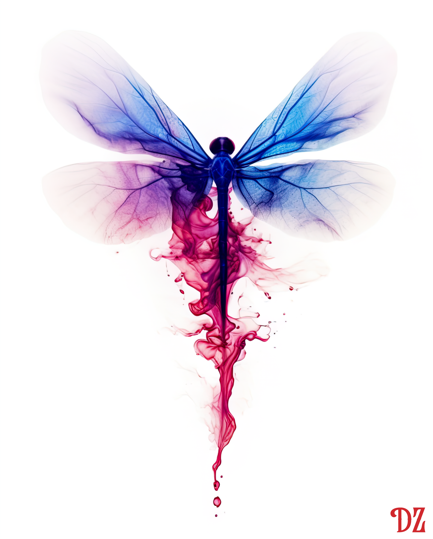 Inkblot Dragonfly - Digital Download