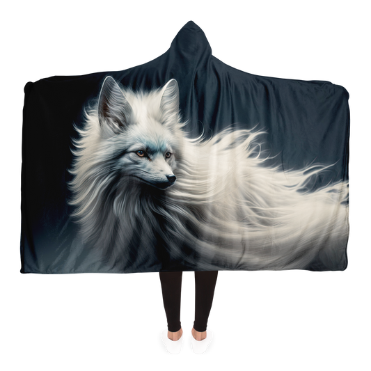 Winter Wisp Fox Hooded Blanket