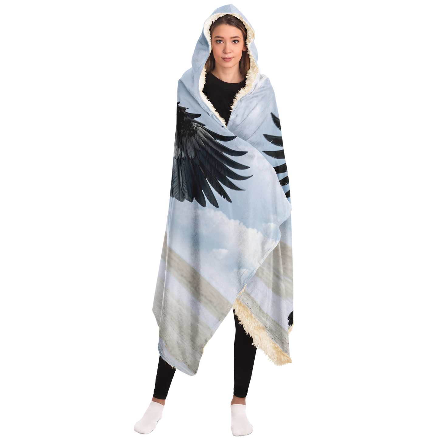 Midnight Pegasus Hooded Blanket