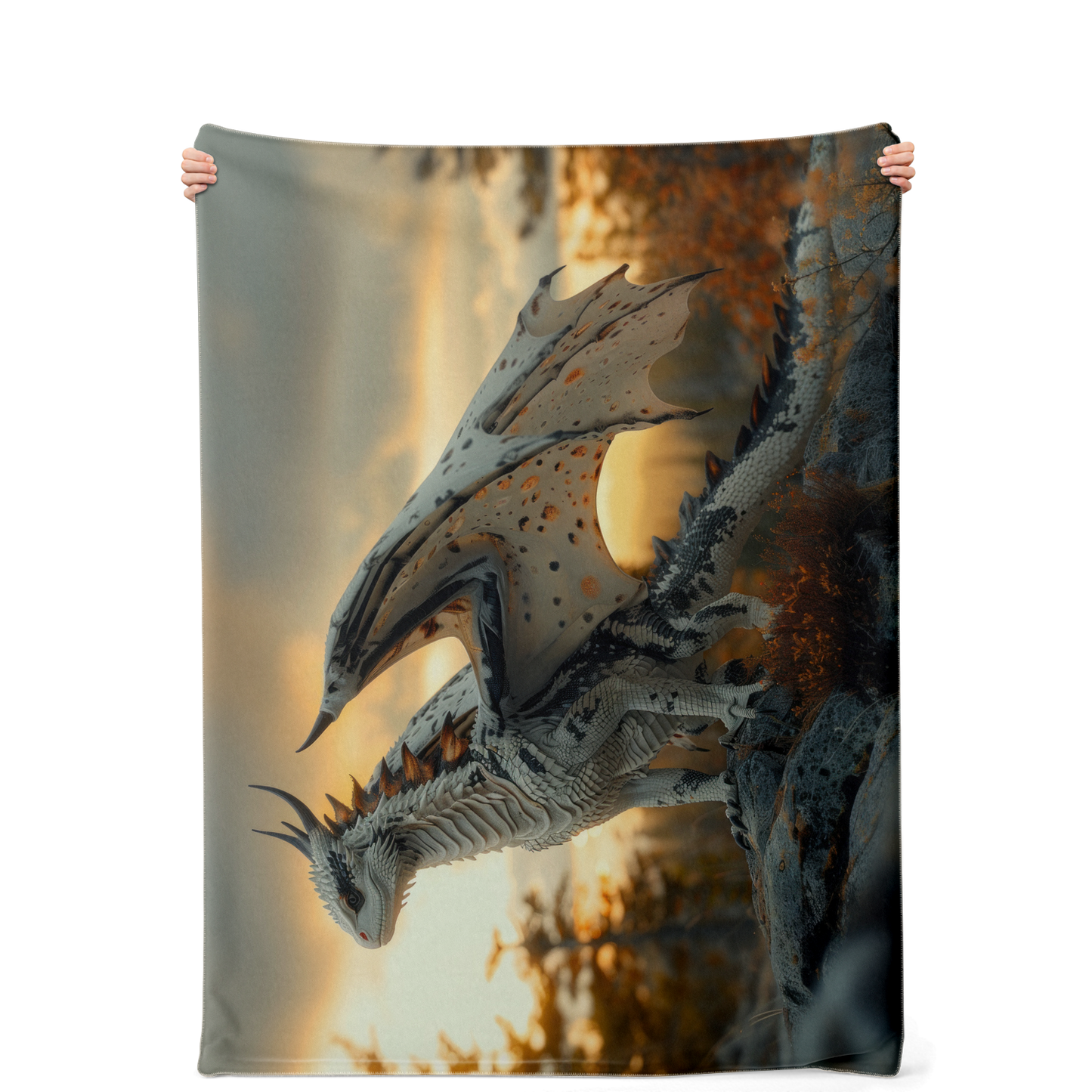 Dawnbringer Drake Premium Microfleece Blanket