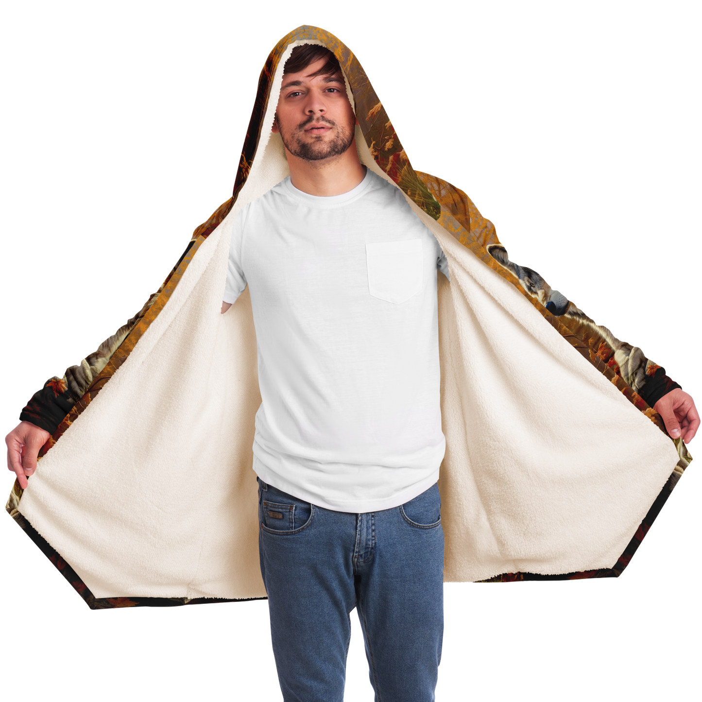 Watcher Wolf Microfleece Cloak