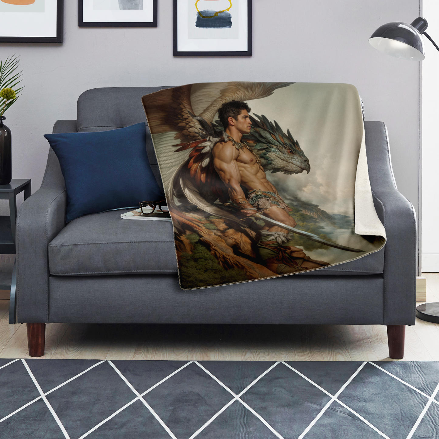 Paired Windriders Premium Microfleece Blanket