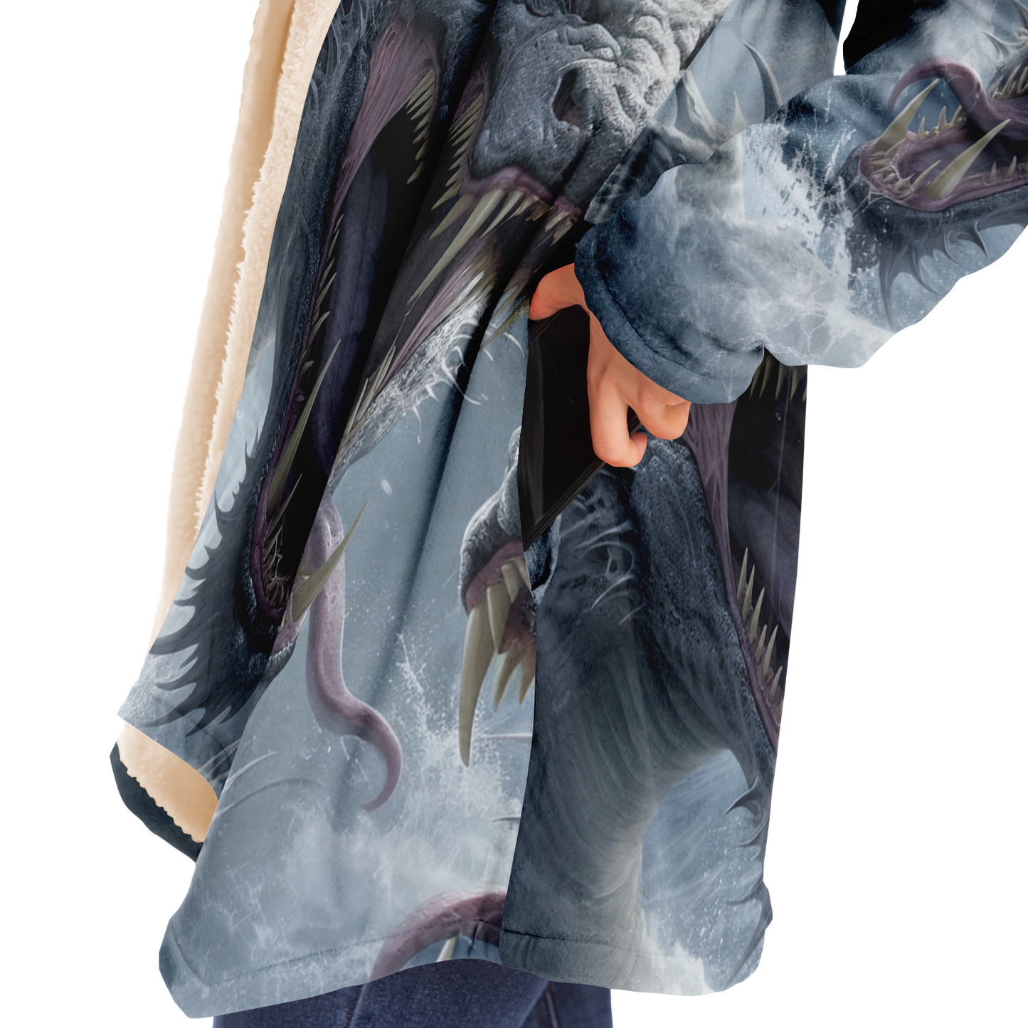 Hectic Hydra Microfleece Cloak - AOP