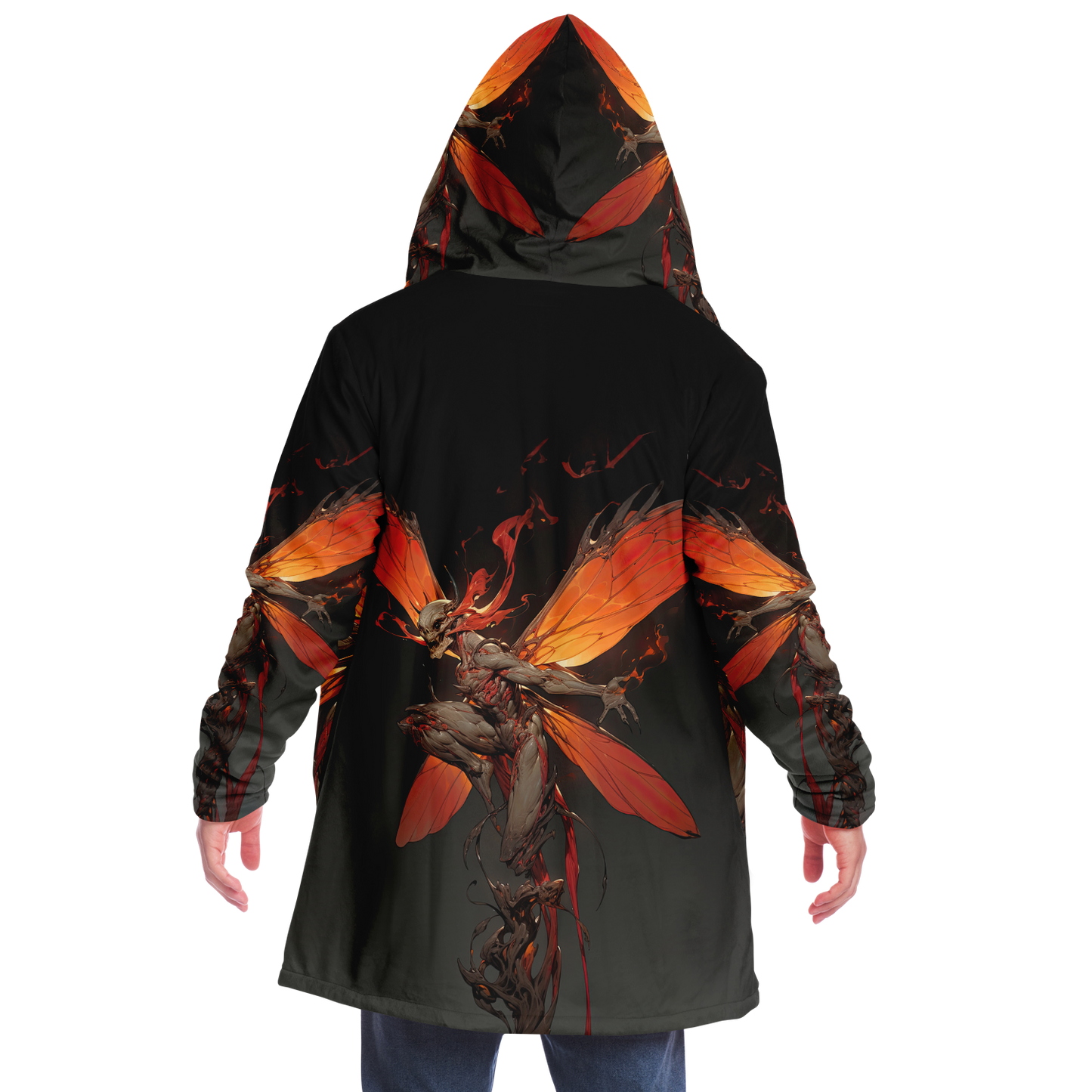 Flaming Dragonspryte Microfleece Cloak