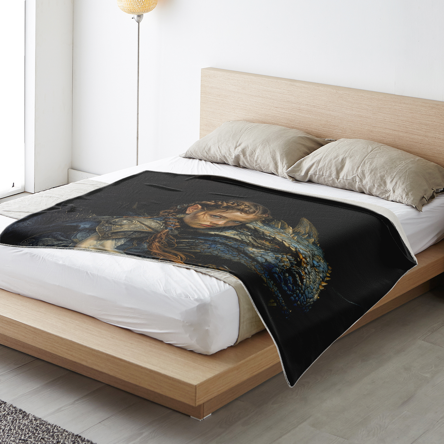 Bond Of The Dragonrider Premium Microfleece Blanket